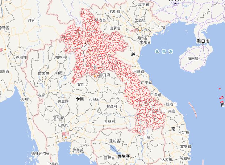 老挝人民民主共和国水域路线