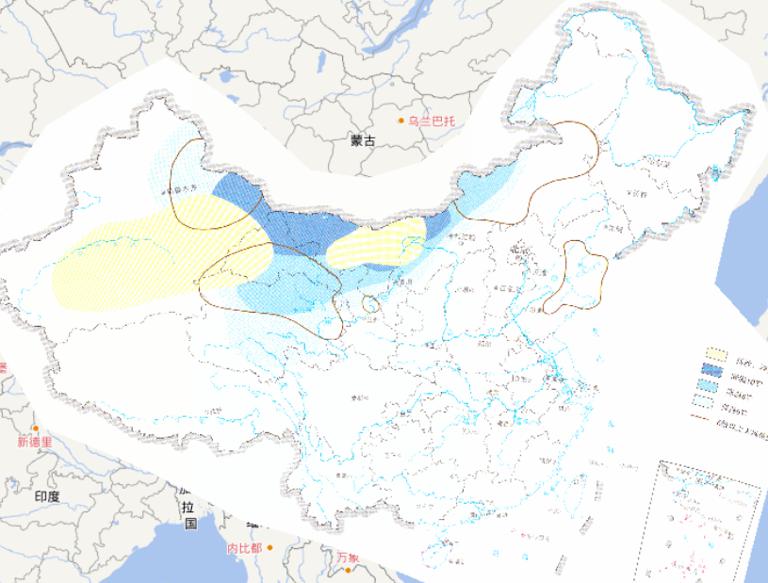 2010年4月24日中国重大沙尘暴灾害降温大风及沙尘预报在线地图
