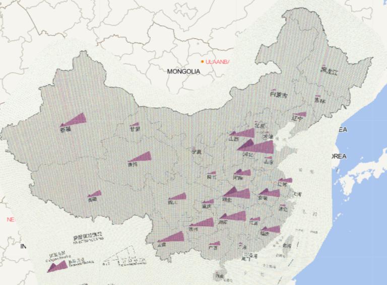 2016年中国分省房屋倒损情况在线地图