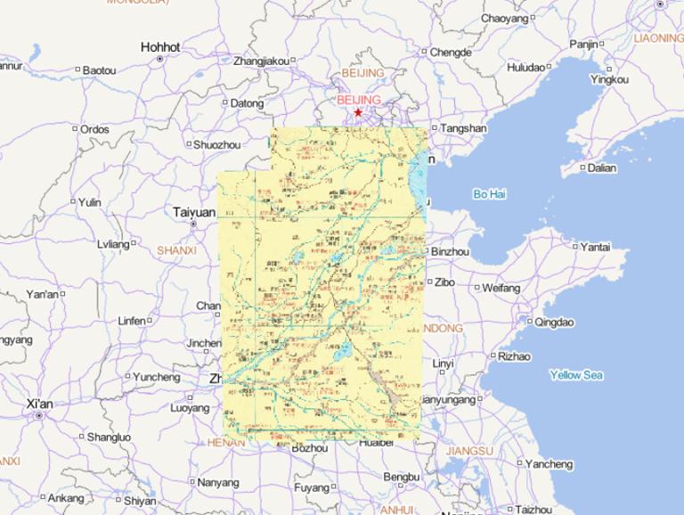 中国隋朝时期海黄地区（611-621年）在线历史地图