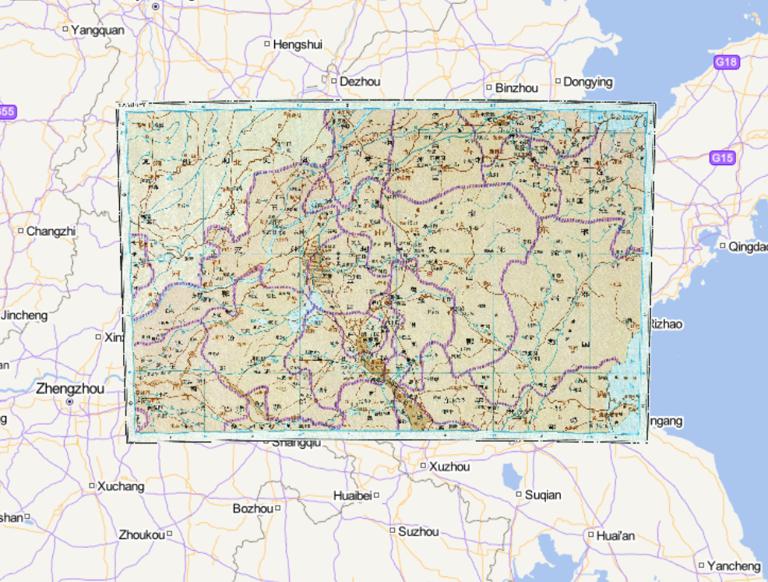 中国东汉时期东郡齐国间诸郡在线历史地图