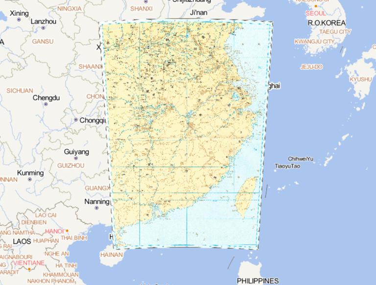 中国战国时期楚国、越国历史地图