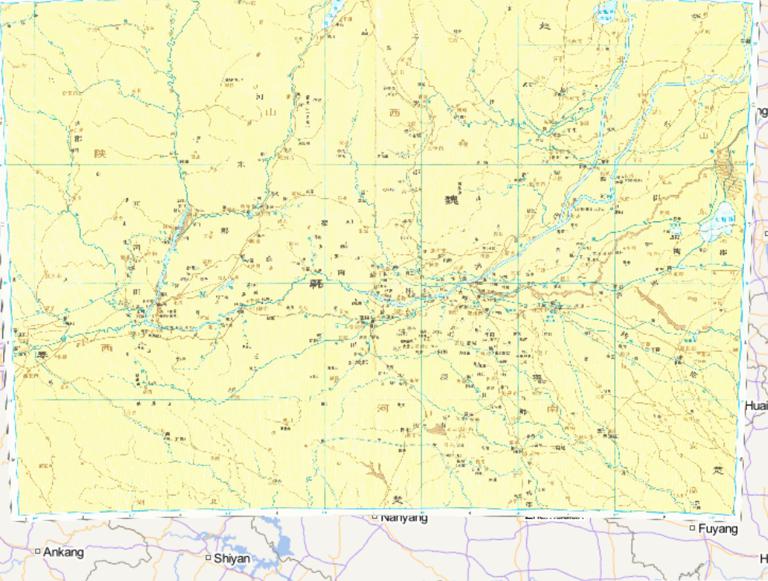 中国战国时期韩国、魏国历史地图