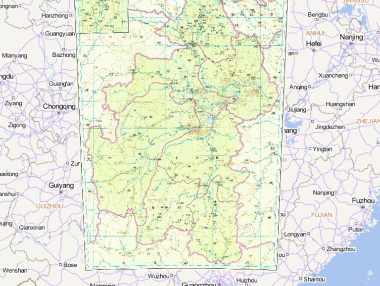 中国西汉时期荆州刺史部在线历史地图