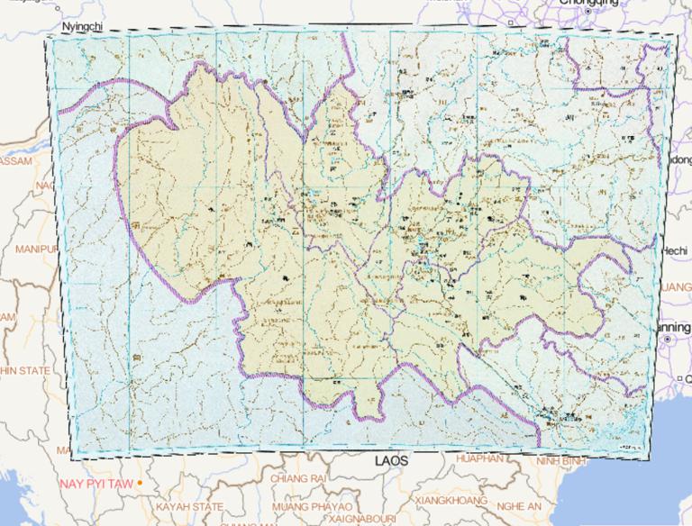 中国西晋时期宁州历史地图