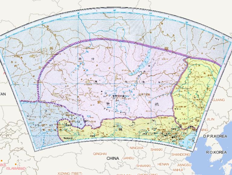 中国南北朝时期柔然等部历史地图
