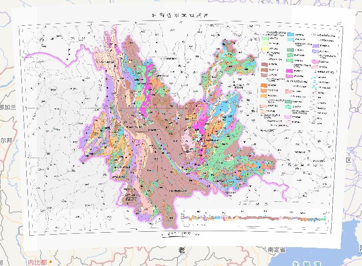 中国云南省水文地质在线地图