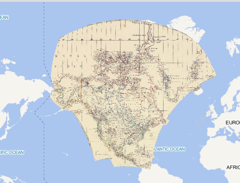 1869年北美洲在线地图