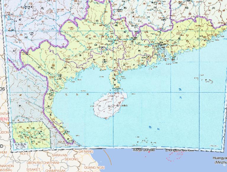 中国三国时期吴国交州历史地图