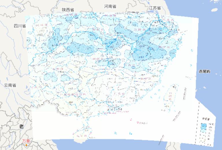 2010年7月1日-8日中国南方洪涝灾害降雨量在线地图