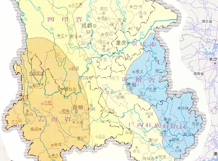 2010年1月中国西南旱灾水文气象干旱过程在线地图