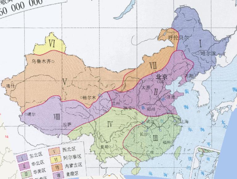 中国河流水文区划（郭敬辉1956年）在线地图
