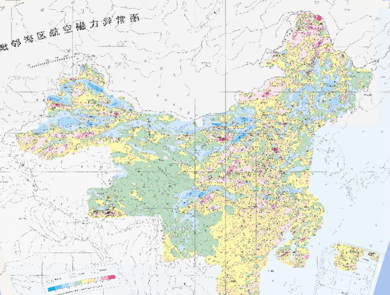 中国及毗邻海区航空磁力异常在线地图