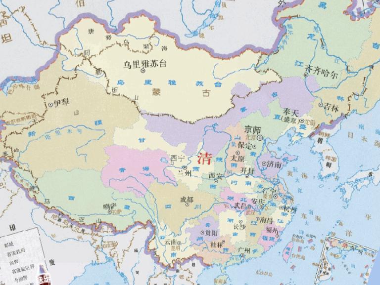 中国1820年清朝时期在线历史地图