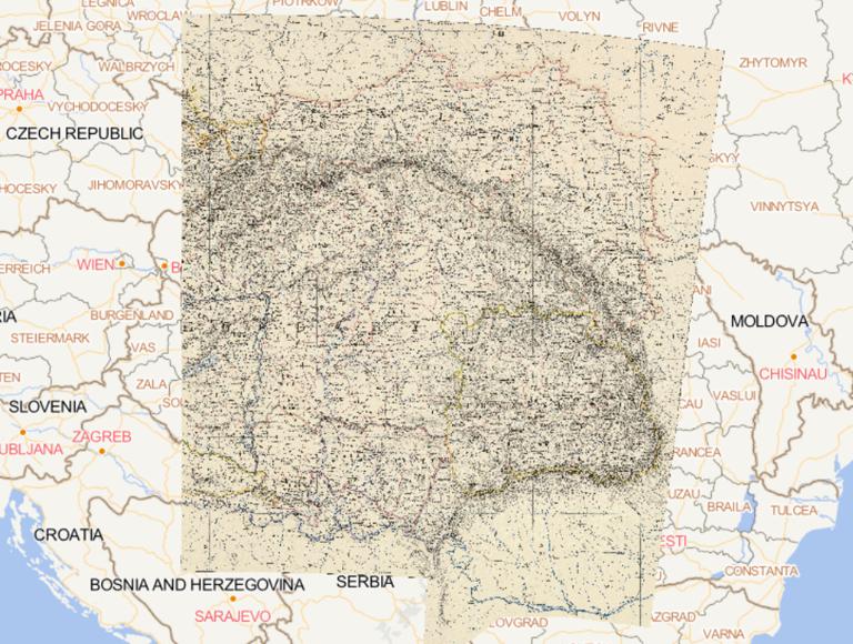 1869年奥地利帝国东部在线地图