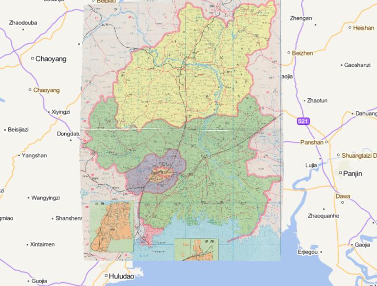 辽宁省锦州市太和区凌海市义县1995年地图