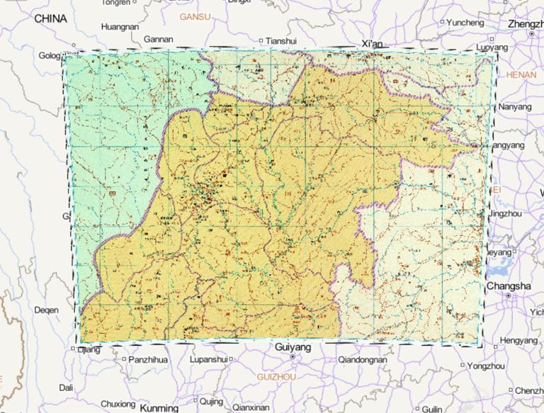 中国东汉时期益州刺史部北部在线历史地图