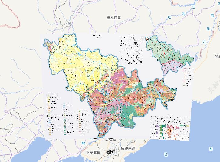 中国吉林省地质类型在线地图