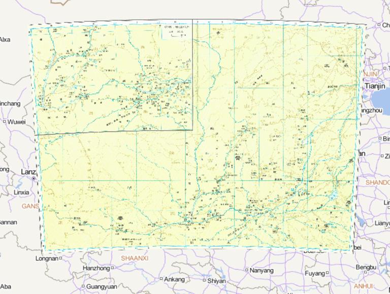 中国春秋时期晋国、秦国历史地图