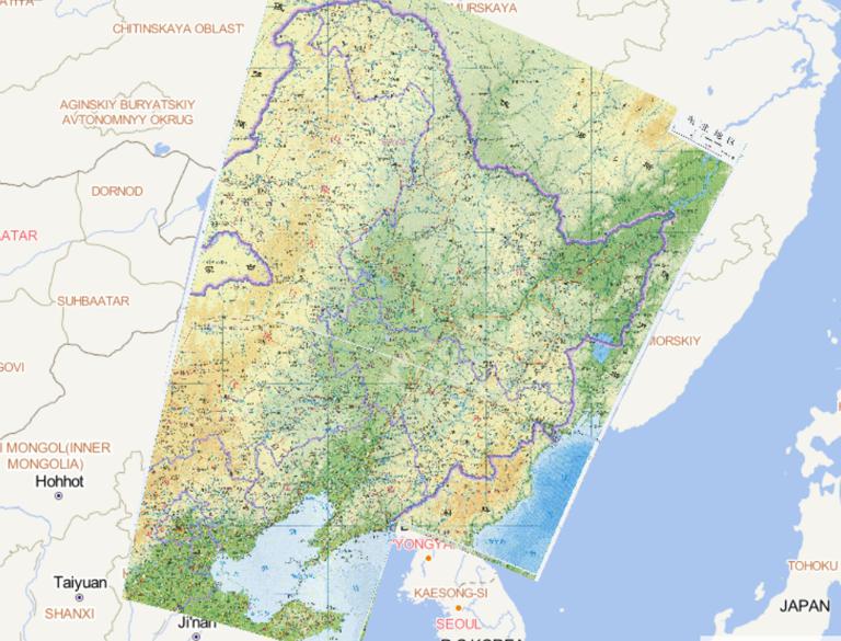 中国东北地区在线地图