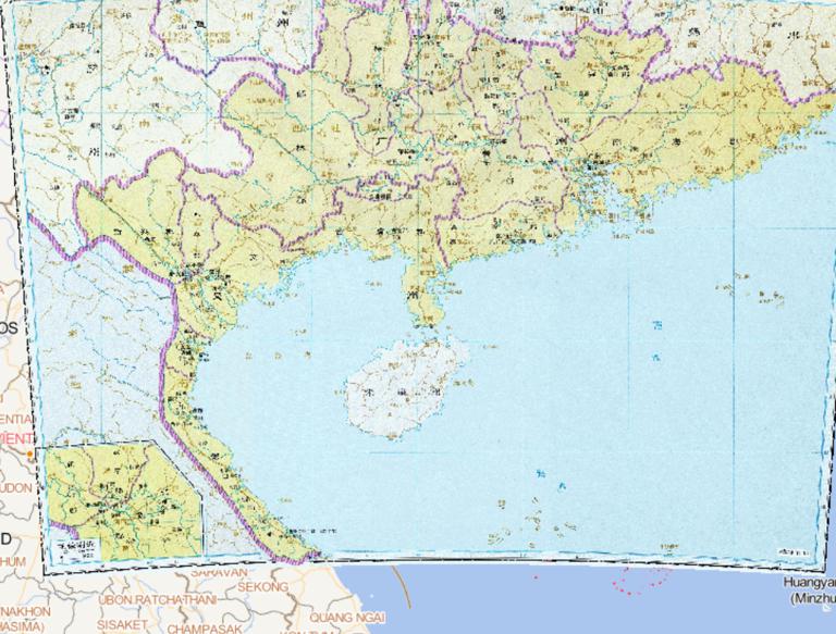 中国西晋时期交州、广州历史地图