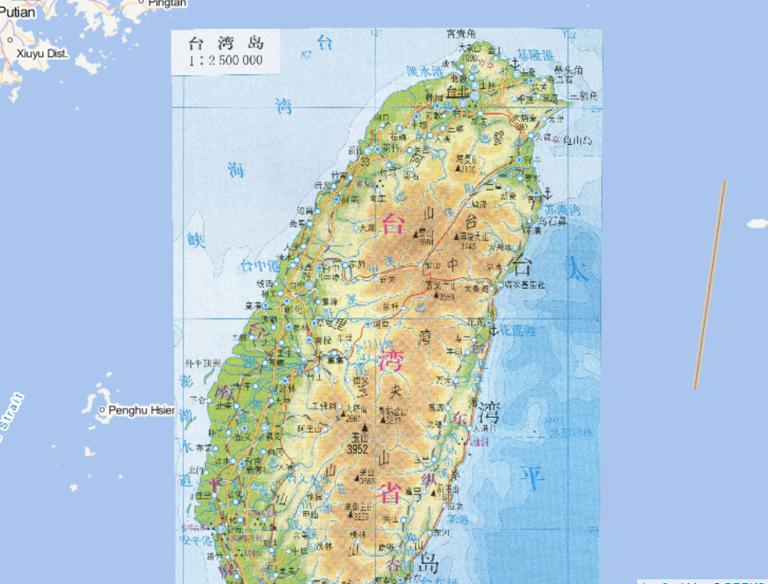 中国台湾岛在线地图