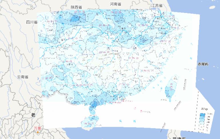 2010年7月14日-22日中国南方洪涝灾害降雨量在线地图