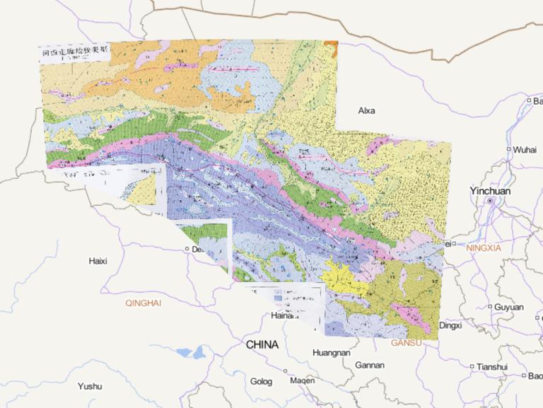 中国河西走廊地貌类型在线地图