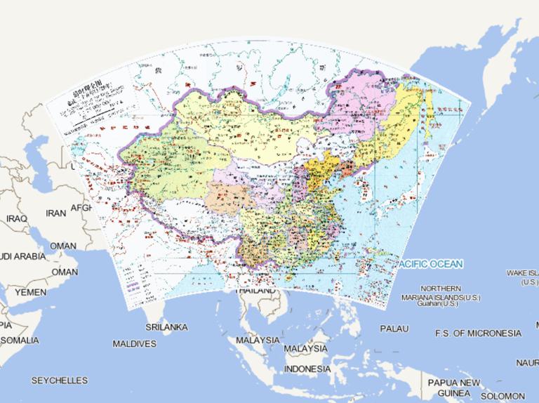 中国清朝嘉庆二十五年（1820年）在线历史地图