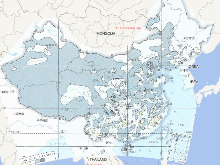 1961-2015年中国年雾日数线性变化趋势在线地图