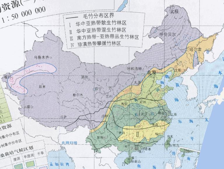 中国特种经济植物资源（桑树、柞树、毛竹）在线地图