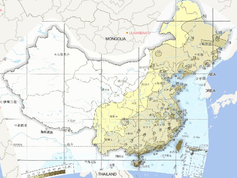 1961-2015年中国台风最大风速在线地图