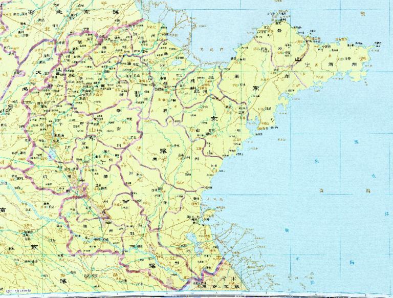 中国南宋、金时期金朝山东东路历史地图