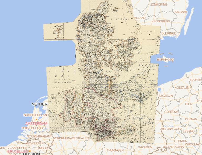 1869年丹麦和汉诺威在线地图