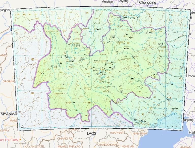 中国南北朝时期南朝齐宁州历史地图