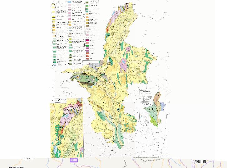 中国宁夏回族自治区地质在线地图