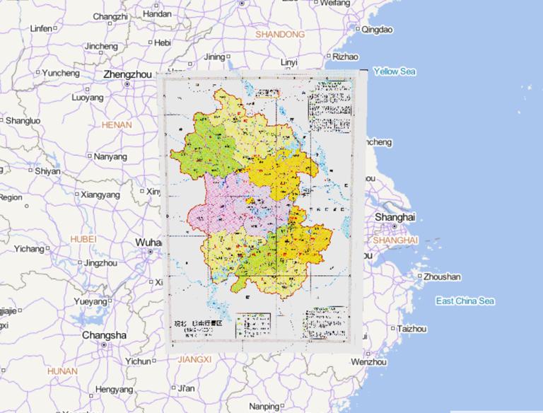 中国皖北、皖南行署区（安徽省）（1949-1951）历史地图