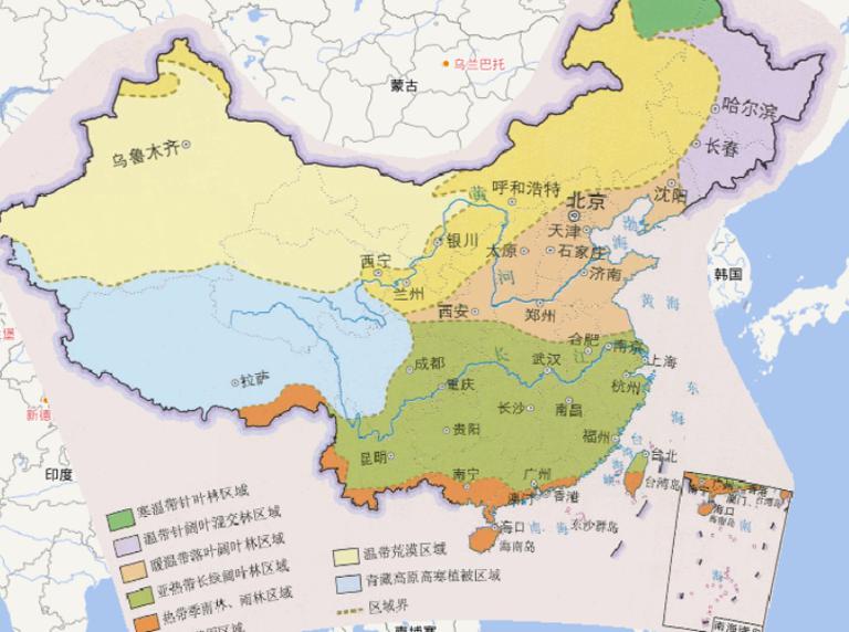中国植被区划在线地图