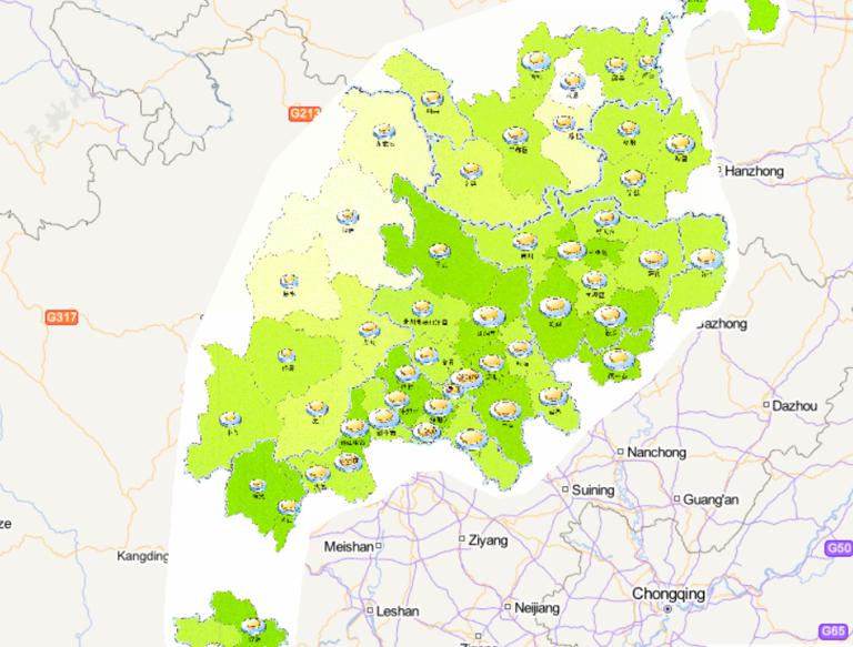 中国汶川灾区教育在线地图