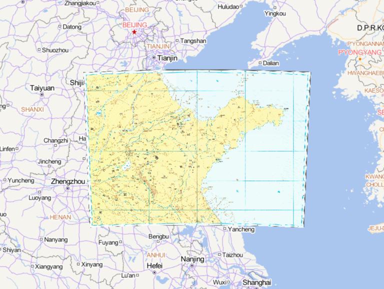 中国战国时期齐国、鲁国、宋国历史地图
