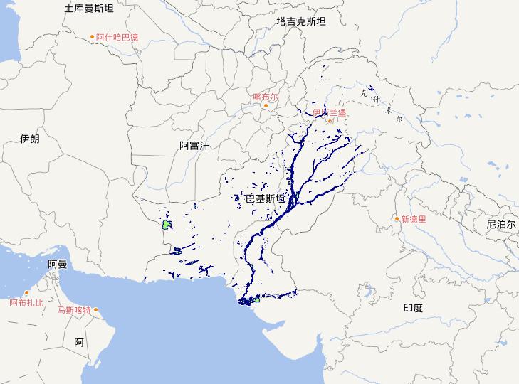 巴基斯坦水域面积