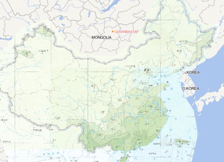 中国十二月日降水量极值分布在线地图