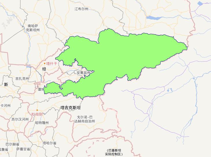 吉尔吉斯斯坦0级行政界限