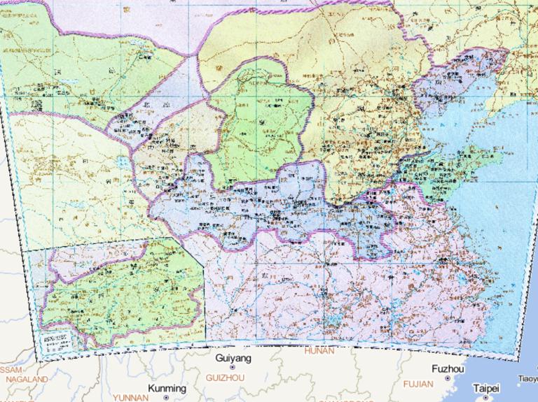 中国十六国时期后秦，魏，南凉，北凉，西凉，南燕，夏，西秦，北燕历史地图