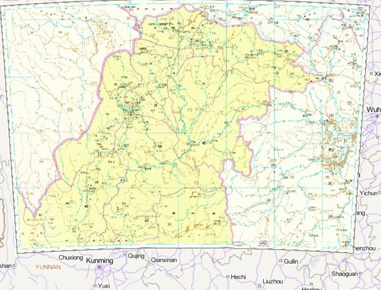 中国西汉时期益州刺史部北部在线历史地图