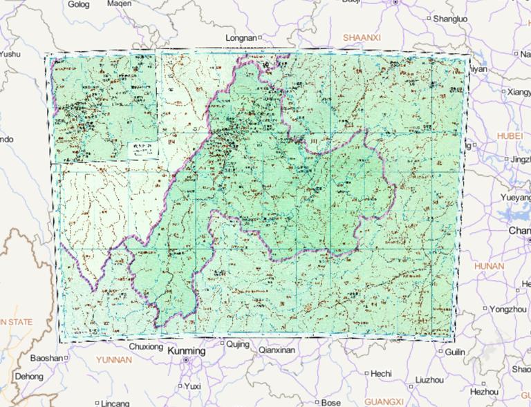 中国南北朝时期南朝齐益州历史地图
