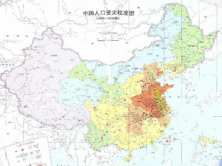 中国人口受灾程度在线地图