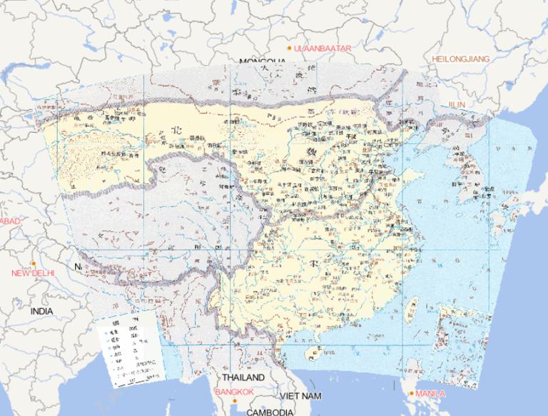 464年中国南北朝时期北魏和刘宋对立在线历史地图