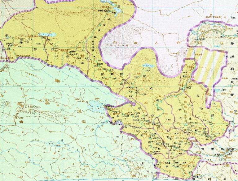 中国东汉时期凉州刺史部在线历史地图