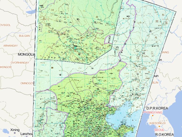 中国元朝时期中书省历史地图